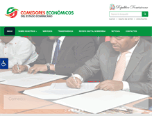 Tablet Screenshot of comedoreseconomicos.gob.do